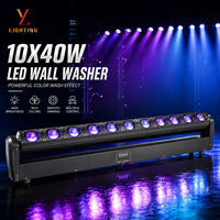Barra de Luces Móvil LED RGBW de 10x40W, Ángulo de Haz de 2 Grados, Control de Píxeles DMX RDM, Luz de Escenario para Discotecas y Espectáculos en Vivo
