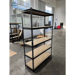 Verstelbare, zware, stellingen zonder bouten, stalen schappen, industriële metalen magazijn palletrekken, aanpasbare opslagrekken - Product Image 3