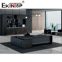 Ekintop Nouveau bureau moderne Poste de travail Table Designs Bureau de direction Bureau de luxe classique Mobilier de bureau