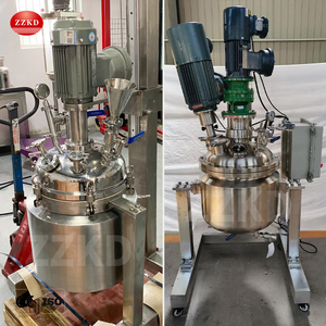Cuve de mélange et d'émulsification chauffante électrique en acier inoxydable SUS304 de 1L avec fonction de broyage, moteur et pompe pour produits chimiques - Product Image 6