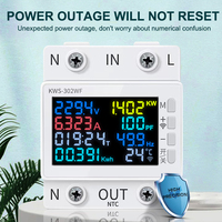 Compteur de puissance sans fil 2,4 G haute précision, protecteur de tension et de courant, compteur statistique de consommation d'énergie avec télécommande