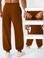 Pantalon de jogging cargo léger pour homme avec taille élastique extensible pour l'entraînement sportif
