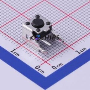 TS-1038-A1B3-D2 Tactile Switch Through hole,6x6mm Switch Single Pole Single Throw Round Button 2.5N Right Angle Insert - Product Image 1