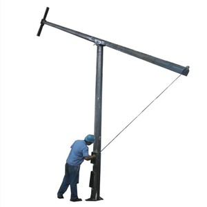 SLOER Custom Folding Mid Hinged Foldable Galvanized Double Single Arms 6m 7m 8m 9m 10m 11m 12m Lamp Street <strong>Light</strong> <strong>Pole</strong> - Product Image 1