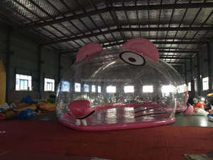 Tenda a Bolla Trasparente Gonfiabile a Forma di Maialino Rosa, Prezzo di Fabbrica, con Milioni di Palline Colorate, Parco Giochi per Bambini - Product Image 6