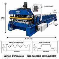 Offre Spéciale aux États-Unis : Machine de Formage à Rouleaux Double Couche pour Panneaux R et Panneaux Tuff AG, Machine Automatique de Fabrication de Tôles Métalliques pour Toitures