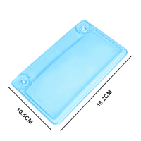 Bouclier de couverture de plaque d'immatriculation floue support de plaque d'immatriculation réfléchissant en plastique acrylique