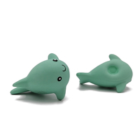 Shark Shape Tree Sap Rubber Bathtoys Goose Bath Toy Strawberry Teether Best Teether for 3 Mois Old