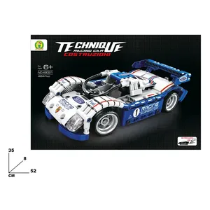 Kit de construcción de coches de carreras Technique, 484 piezas, para niños mayores de 6 años - Product Image 1