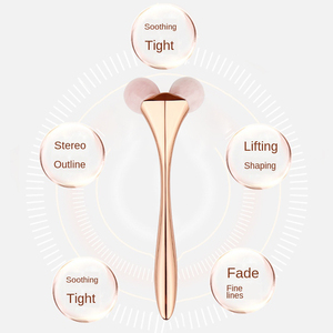 Fronte antinvecchiamento autentico naturale del rullo del fronte della <span class=keywords><strong>giada</strong></span> di massaggio facciale 100% Anti - Product Image 3