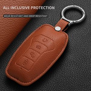 Funda Protectora <span class=keywords><strong>de</strong></span> Cuero para Llave <span class=keywords><strong>de</strong></span> Coche BYD Qin Yuan UP Han Song Don SEAL Sea Lion Seagull 06EV e3 06GT 06DM 05DM Xia Summer - Product Image 5