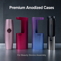 Boîtier d'appareil de beauté sur mesure en alliage d'aluminium usiné CNC, coque d'instrument de beauté ODM OEM avec traitement de surface par anodisation