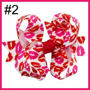 กิ๊บติดผมรูปหัวใจขนาดใหญ่ 3.5 นิ้ว ลายจูบวาเลนไทน์ สำหรับเด็กผู้หญิง หมายเลข 1-10 ของขวัญวาเลนไทน์ - Product Image 2