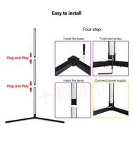 Kanlong Lampe d'angle décorative moderne pour la maison avec télécommande LED RVB sur pied