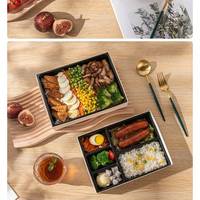 Wegwerpbaar, recycleerbaar, biologisch afbreekbaar fastfooddoosje, hoogwaardige commerciële sushi- en zeevruchtenverpakkingen