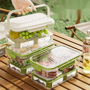 Xách tay đa Hạt Rau & trái cây lưu trữ Bento hộp tươi-keeper cho dã ngoại ngoài trời & bữa ăn trưa - Product Image 4