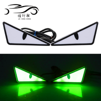 Lumière décorative de moto JHS Triangle Devil Eagle Eye pour voiture Accesorios Para Moto Motorbike
