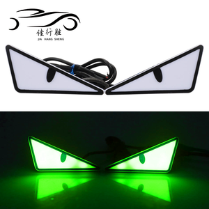 Luces Decorativas Triangulares JHS para Motocicleta, Luces <span class=keywords><strong>de</strong></span> Ojos <span class=keywords><strong>de</strong></span> Águila Diabólica para Automóvil, Accesorios para <span class=keywords><strong>Moto</strong></span> - Product Image 1
