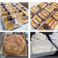 Boîtes d'emballage pour sandwichs en papier kraft Vente en gros Chine Vente en gros Boîtes à sandwich en papier avec couvercle et couvercle transparent