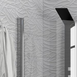 Kamalu KS800K moderna in acciaio inox semicircolare box doccia 90x90 senza cornice con porte a battente apertura completa per il bagno - Product Image 5