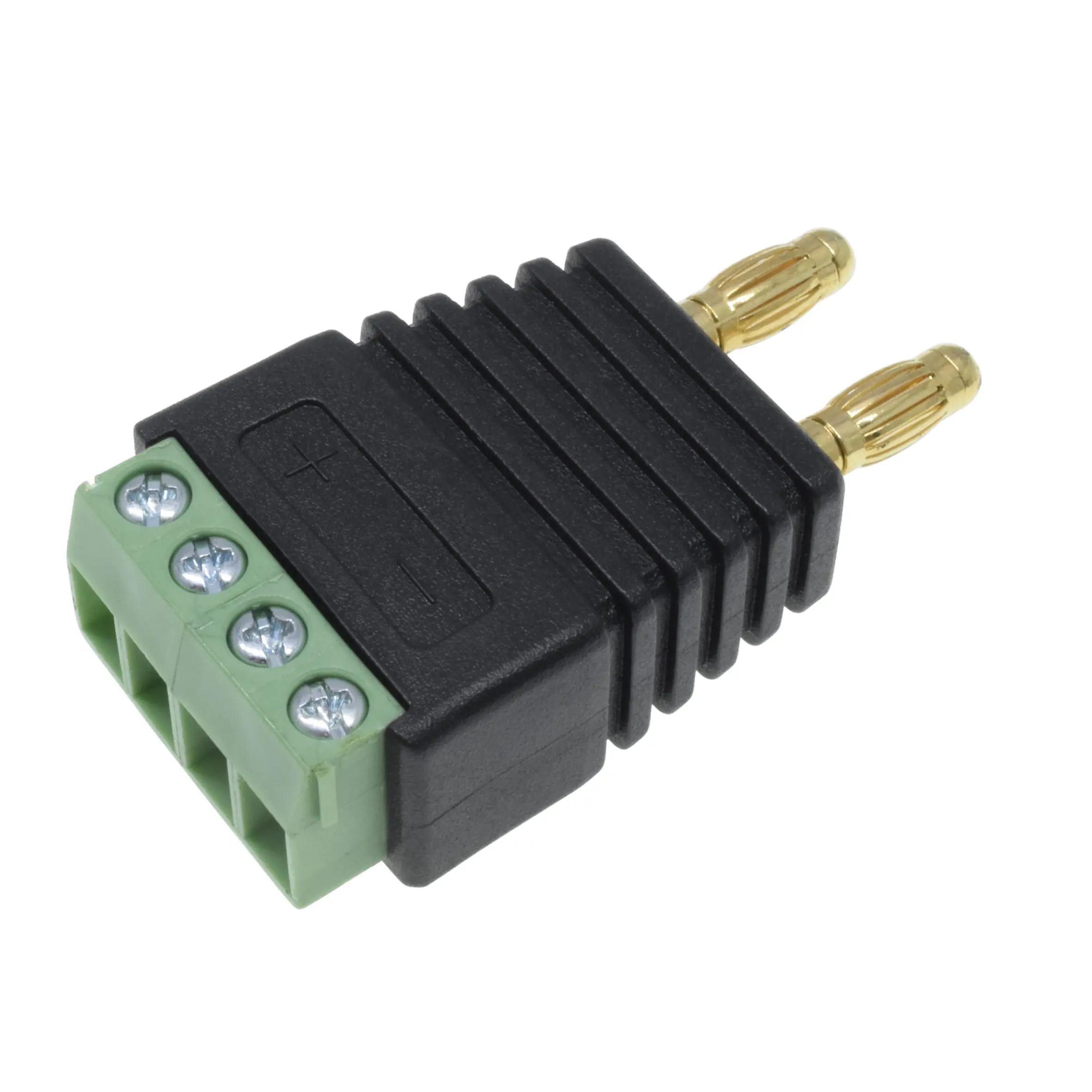 Adaptor Audio berkualitas tinggi konektor pisang ganda 2mm berlapis emas Adaptor Terminal steker untuk Kamera CCTV & Audio & Router