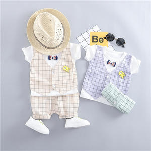 Ensembles de vêtements d'été pour bébés et enfants, nouveau design de pantalon pour garçon et t-shirt personnalisé à séchage rapide pour enfant - Product Image 4