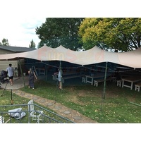Tente Bédouine Extensible Professionnelle de Designer, Styles Variés, Imperméable, pour Extérieur, avec Cadre en Aluminium Revêtu de PU