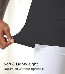 Nuove Magliette Intime da <span class=keywords><strong>Uomo</strong></span> Comfneat 2026, Confezione da 4 o 6 Pezzi, 100% Cotone, Comode T-Shirt con <span class=keywords><strong>Scollo</strong></span> a V Extra Basso - Invisibili Sotto la <span class=keywords><strong>Maglia</strong></span> - Product Image 2