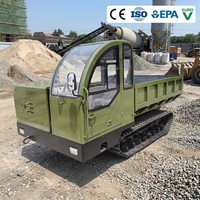 Camion benne sur chenilles de 5 tonnes avec bras d'excavatrice, benne hydraulique, pour l'exploitation minière, la construction de vergers, directement de l'usine