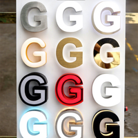 Enseigne de magasin en métal brossé à bords recouverts, double face, rétroéclairée par LED, pour la publicité transfrontalière, avec lettres miniatures et finition artisanale