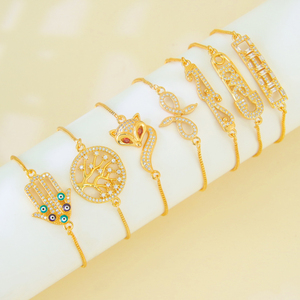 Wholesale Bridal Wedding <b>Bracelet</b> 21k <b>Gold</b> Plated <b>Adjustable</b> Twisted Bangles Middle Eastern Women Fashion Jewelry - Product Image 1