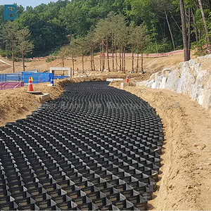Chất lượng cao ngoài trời HDPE nhựa tổ ong sỏi cỏ Mat ổn định PP cỏ lát tổ ong sỏi lưới geocell - Product Image 3