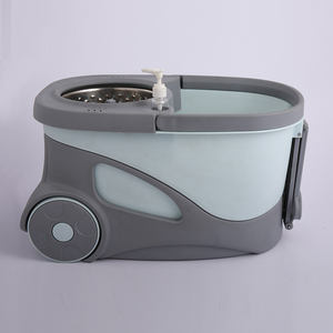 360 Magic Spin Mop Seau unique avec têtes en microfibre Magic Wiper Broom Wipe Squeeze Silicone Mop - Product Image 5