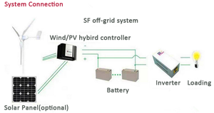 Aerogenerador Horizontal de Alta Eficiencia para el Hogar, Sistema de Energía Eólica para Granja/Jardín, Batería de 12v/24V 400W - Product Image 6
