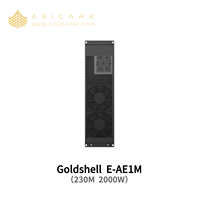 Goldshell E-AE1M 230M ZkSNARK, mineur ASIC domestique ALEO en métal, refroidi par air, haute efficacité, crypté, 2000W, 45dB, 100-240V, Ethernet RJ45