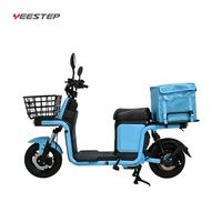Vélo électrique de livraison de nourriture YEESTEP 1000W 60V, scooter de livraison de pizzas avec panier, batterie lithium 20AH, longue autonomie, vélo électrique 1000W 32km/h