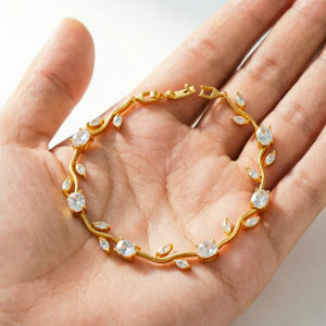 <span class=keywords><strong>Bracelet</strong></span> tendance en laiton plaqué argent avec breloque fleur de tulipe, style vintage, personnalisé, porte-bonheur, unisexe - Product Image 4