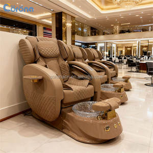 Sillón de Pedicura de Lujo para Spa de Pies con Masaje Eléctrico, Respaldo Ajustable y Sin Tuberías para Salón de Uñas - Product Image 2