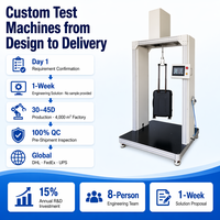 Testeur d'oscillation et d'impact pour bagages HK-510 20cpm, machine de test de secousses pour poignées de valises, idéal pour l'assurance qualité des usines de sacs de voyage et des laboratoires.