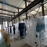 Condenseur de réfrigération horizontal à refroidissement par air à décharge latérale pour chambre froide d'abattoir de volailles