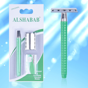 Alshabab bán buôn OEM dịch vụ an toàn dao cạo đứng Lưỡi thép carbon đôi cạnh an toàn dao cạo cho nam giới - Product Image 2