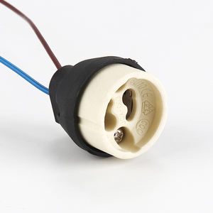 Buena calidad 250V 2A cerámica plástico GU10 Downlight lámpara portalámparas con conector de alimentación - Product Image 2