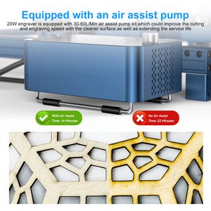 Atomstack A20 S20 X20 Pro 20W Laser điện Engraver 130W Khắc Máy 0.08x0.1mm Laser Focus Cutter cho ván ép acrylic - Product Image 6