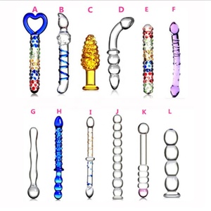 La copa de cristal pene consolador punto g juguete del sexo para adultos anal la masturbación - Product Image 3
