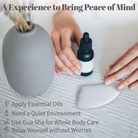 Outil de massage facial et corporel en pierre naturelle de jade Gua Sha avec rajeunissement de la peau pour les yeux, le menton et le front