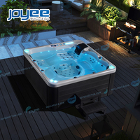 Bain à remous extérieur de luxe en acrylique avec 72 jets, spa JOYEE, jacuzzi moderne, spa extérieur pour 6 personnes