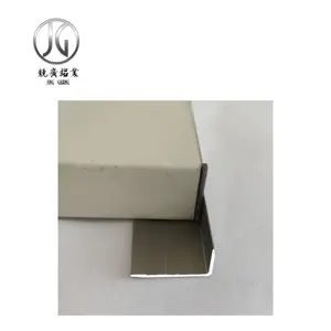 Borde de Metal decorativo para interiores, tiras de perfiles embellecedores para protección de pared en forma de L