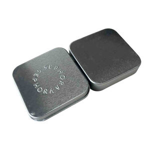 Мини-консервные банки для пищевых продуктов ЕС, с откидной крышкой, металлическая жестяная коробка с тиснением логотипа на крышке - Product Image 4