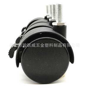 Furniture Casters 50mm M8x20 <b>Screw</b> Brake <b>Nylon</b> Silent Swivel With Brake Black Wheel For Office Chair Baby Crib - Product Image 5