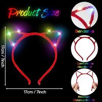Meilleures ventes : Accessoires de tête lumineux en peluche LED (oreilles de Mickey, oreilles de lapin, oreilles de chat, couronnes) et bandeaux pour marché nocturne